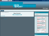 Screenshot des Blogs ECS-Sports