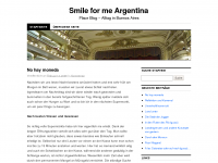 Screenshot des Blogs Smile for me Argentina