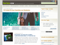 Screenshot des Blogs KarriereNow – das Karriereblog