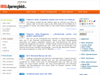 Screenshot des Blogs VDSL News
