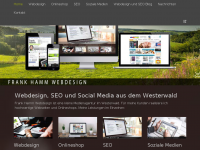 Screenshot des Blogs Webdesign und SEP Blog Frank Hamm