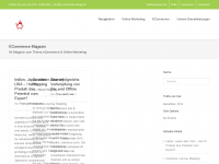 Screenshot des Blogs e-commerce-blog.de