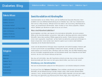 Screenshot des Blogs Mein Diabetes Blog