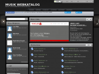 Screenshot des Blogs Musik Webkatalog und Musik Blog