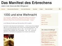 Screenshot des Blogs Das Manifest des Erbrechens