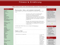 Screenshot des Blogs Fitness & Ernährung
