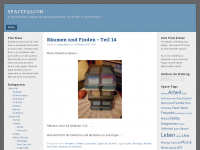 Screenshot des Blogs Spacefalcon