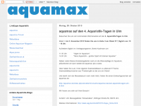 Screenshot des Blogs aquamax – das Weblog zur Website