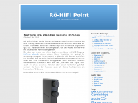 Screenshot des Blogs Rö-Hifi Point