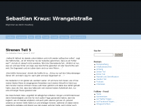 Screenshot des Blogs Wrangelstrasse: Blogroman aus Berlin