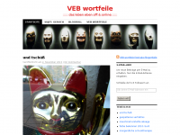 Screenshot des Blogs VEB wortfeile