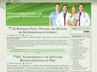 Screenshot des Blogs medizinrechtler.de
