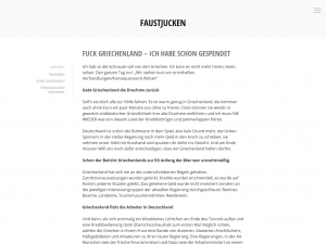 Screenshot des Blogs Faustjucken.de – Wenn es in meiner Faust juckt, muss ich schreiben.. oder es gibt Tote