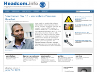 Screenshot des Blogs Headset Community | headcom.info