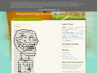 Screenshot des Blogs Pinnscherze für jeden Tag