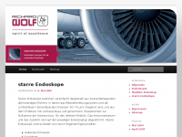 Screenshot des Blogs Endoskope von Wolf