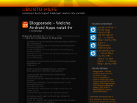 Screenshot des Blogs Ubuntu-Hilfe