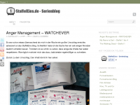Screenshot des Blogs StaffelEins – Serienblog