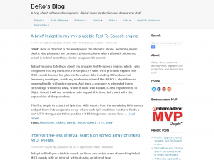 Screenshot des Blogs BeRos Blog