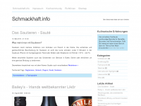 Screenshot des Blogs Feinschmecker und Gourmet Blog