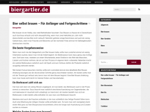 Screenshot des Blogs Münchner Biergarten Blog