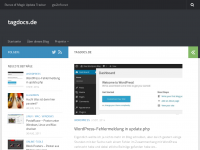 Screenshot des Blogs tagdocs – Deine tägliche Dosis Web