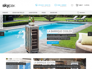 Screenshot des Blogs Skypak.de