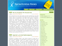 Screenshot des Blogs Sprachreise News
