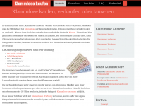 Screenshot des Blogs Klammlose kaufen