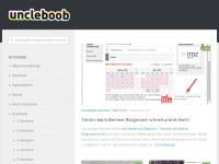Screenshot des Blogs uncleboob.com – Ein Student in Sydney / Australien