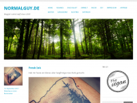 Screenshot des Blogs normalguy.de – Minecraft. Alltag, Videobearbeitung und Musik