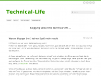 Screenshot des Blogs Technical-Life