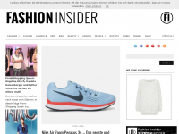 Screenshot des Blogs Fashion Insider Magazin