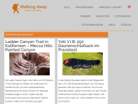 Screenshot des Blogs Walking away…