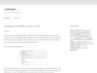 Screenshot des Blogs zefanjas