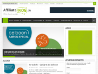 Screenshot des Blogs Affiliate Marketing Portal