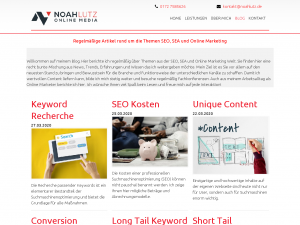Screenshot des Blogs Seoline GmbH News