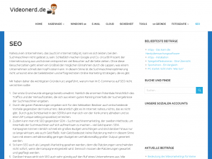 Screenshot des Blogs Seoline – Blog