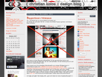 Screenshot des Blogs Christian Kolos // Design Blog
