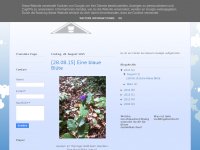 Screenshot des Blogs Das Geheimnis der blauen Gummibärchen