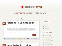 Screenshot des Blogs Steffen in Japan