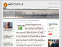 Screenshot des Blogs weberknecht