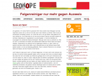 Screenshot des Blogs leonope – Der Wahnsinn hat System