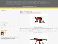 Screenshot des Blogs Fitnessübungen