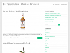 Screenshot des Blogs Der Thekenmeister – Gastronomie-Blog