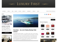 Screenshot des Blogs Luxury First Magazin