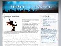 Screenshot des Blogs Ticket Insider Magazin