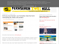 Screenshot des Blogs Fernsehen Zwei Null