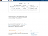Screenshot des Blogs OTRO MODO Surfschool & Surfcamp | Wellenreiten Fuerteventura | BILLABONG supported