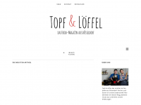 Screenshot des Blogs Topf & Löffel